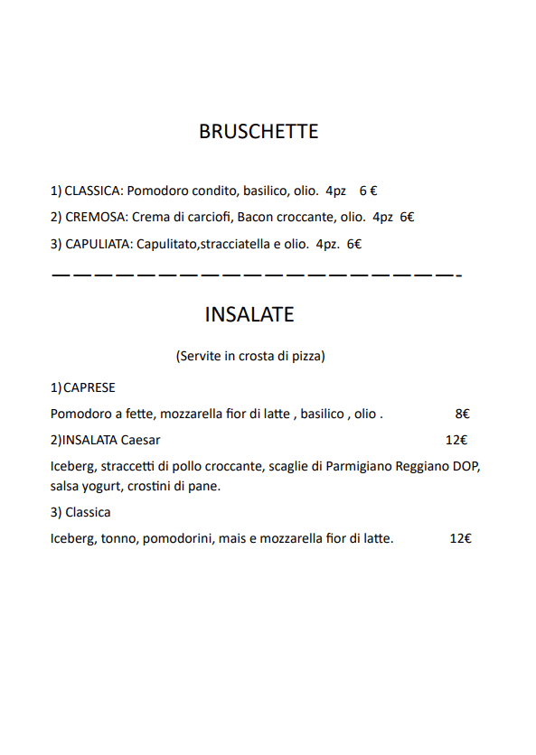 Menu Asporto - Pagina 2