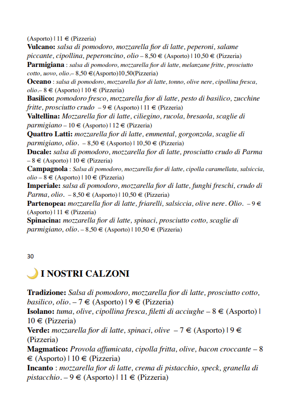 Menu Pizza - Parte 2